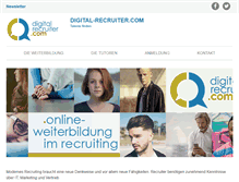 Tablet Screenshot of digital-recruiter.com